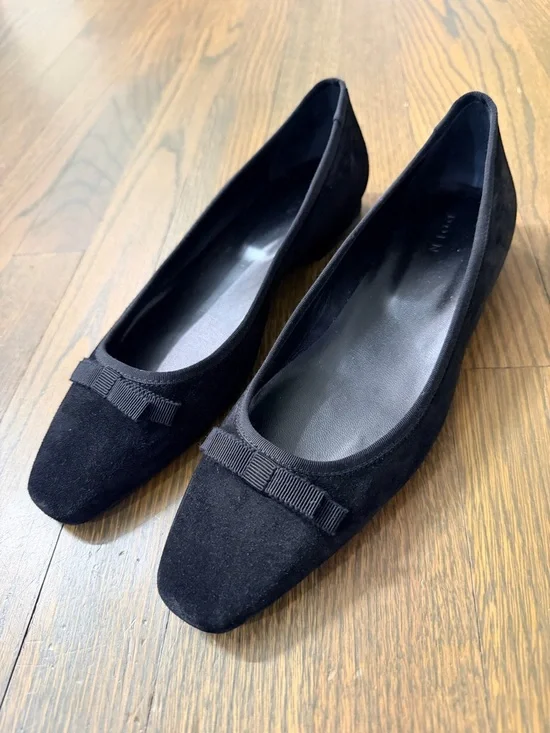 NWOB Doen Odette Ballet Flats in Kid Black Suede Women EU 38 - Picture 8 of 8